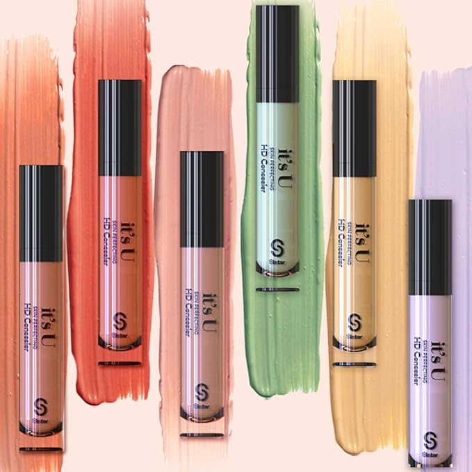 SISTAR It's U Skin Perfecting Conceal HD Contour Color Corrector Full Coverage Smooth and Flawless (Lavender)