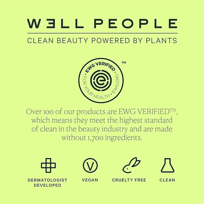 Well People Power Palette Eyeshadow, Five Long-wear, Hyper-pigmented Matte & Shimmer Shades For Intense Color, Vegan & Cruelty-free, Violet