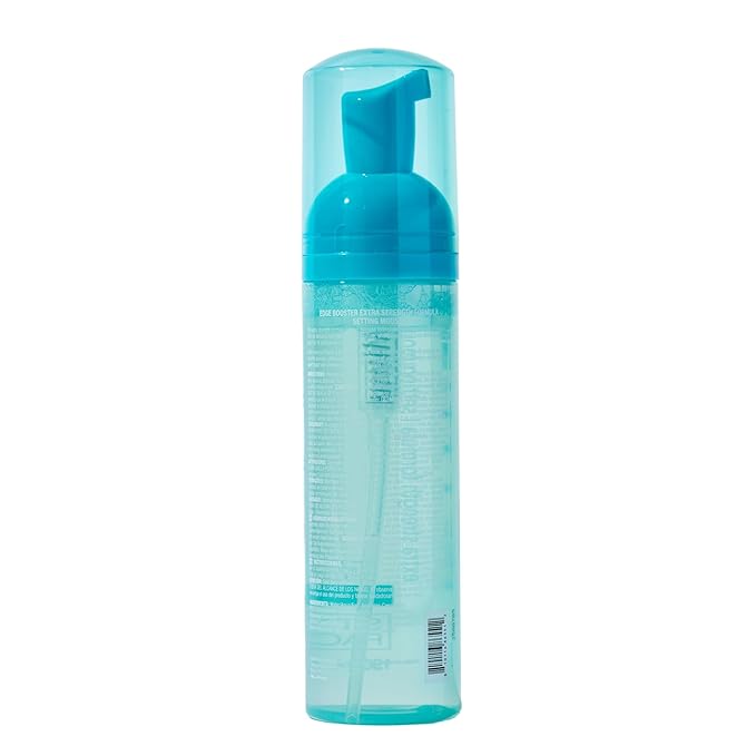 Style Factor EDGE BOOSTER Extra Strength Setting Mousse – Frizz Control, Extra Volume, and Conditioning – 6.4oz Turquenite Mousse for Curly Hair