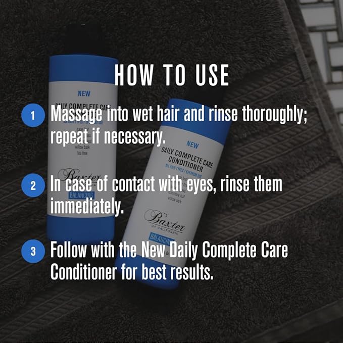 Baxter of California Daily Complete Care Shampoo, 16 Ounces