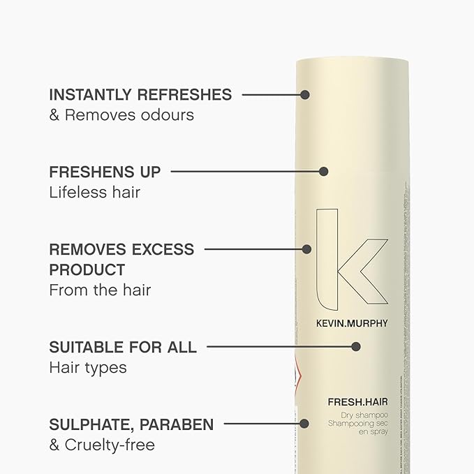 KEVIN.MURPHY FRESH.HAIR - Dry Shampoo Spray - For All Hair Types - Sulphate-Free Dry Shampoo - 250 mL / 8.45 fl oz