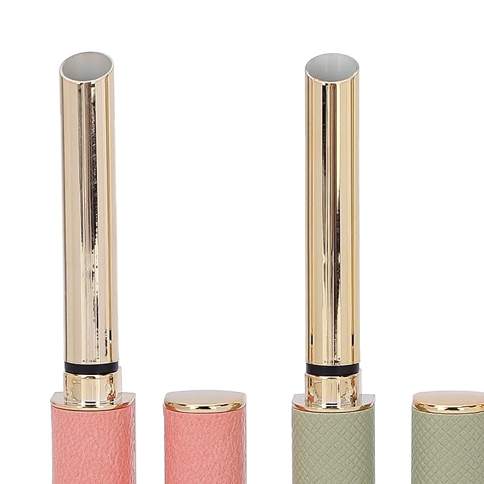 Sonew Empty Lipstick Tubes, 4Pcs Refillable DIY Lip Balm Tube Containers, Reusable Storage Containers Lip Balm Making Kit