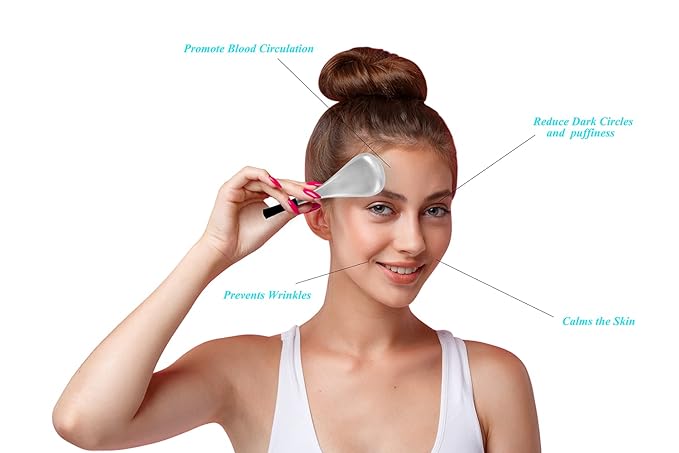 Cryo Sticks Ice Globes for Woman Face&Eyes,Unbreakable Stainless Steel Beauty Facial Massager for Gifts,Cooling Rollers Skin Care for Face Dark Circles,Puffiness& Wrinkles