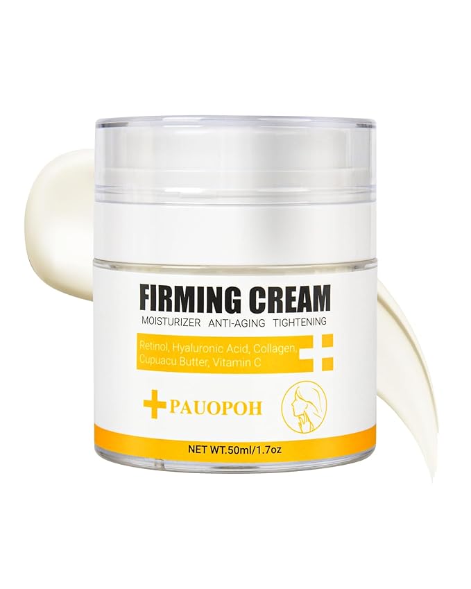 Neck Firming Cream with 3% Retinol - Hyaluronic Acid, Anti-Wrinkle Treatment, Skin Tightening Cream for Face, Neck, Chest & Décolleté