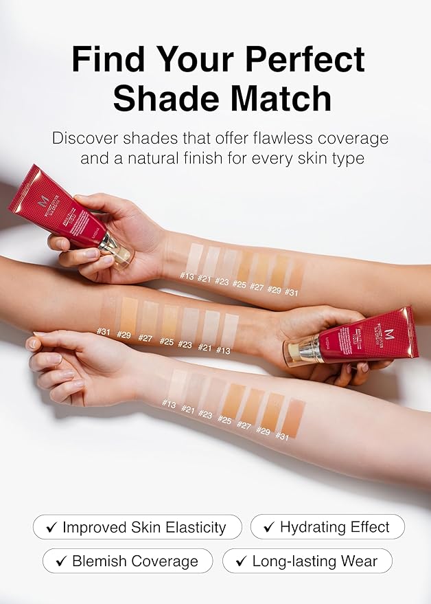 MISSHA M Perfect Cover BB Cream No 31.Golden Beige - Medium/Tan with Neutral Undertone SPF 42 PA +++ 1.69 Fl Oz - Tinted Moisturizer with SPF