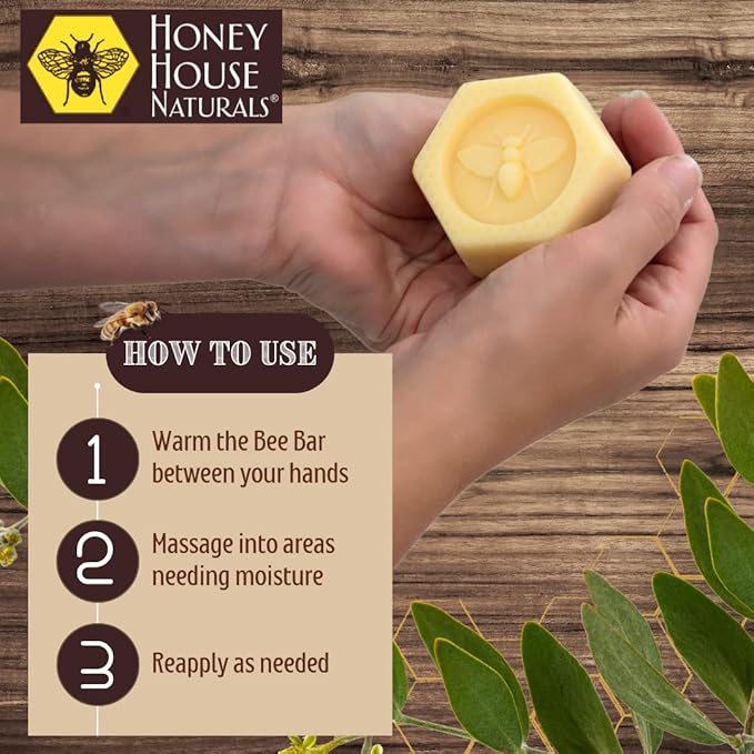 Bee Bar Honey House Naturals Duo – Natural – Small .6 ounce & Large 2 ounce (Natural)