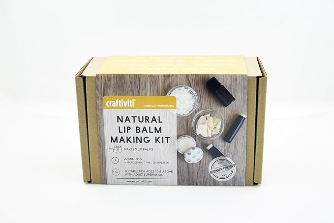 Lip Balm Making Kit - DIY Crafti-Kit for Beginners (Natural Lip Balm Kit)