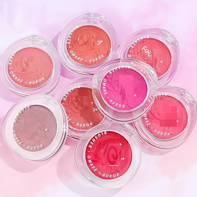 MAEPEOR Matte Face Blush 8 Colors Lightweight Natural Look Face Blush Long-Lasting and Highly Pigmented Powder Blush for Cheeks (Color 05)