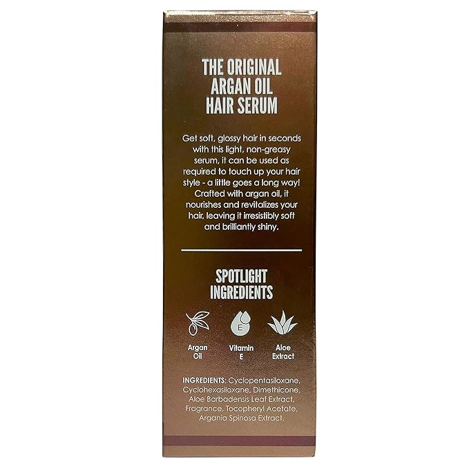 HerStyler Advanced Argan Oil Hair Serum for Women - Anti Frizz Serum for Hair - for Frizzy, Dry and Damaged Hair - Nourishing - 2.36 Fl Oz / 70 Ml (1 Pack)