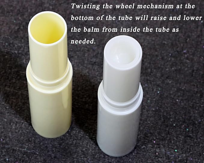 0.14oz Empty Flavored Lip Balm Container Tubes Plastic Homemade Moisturizing Lip Stick with Caps Bulk Fit for Women Adult DIY Making Supplies, 25 Count (Multicolor)