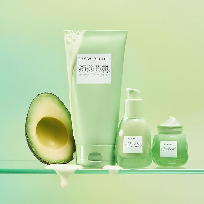 Glow Recipe Avocado Retinol Eye Cream for Wrinkles - Overnight Under Eye Cream for Dark Circles, Firming & Brightening Dull, Puffy Eyes - Time Release Niacinamide & Caffeine Eye Cream (15ml)