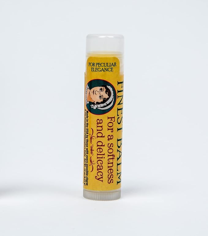 Jane Austen's Finest Balm, Lip Balm Tube, Peppermint Flavored - Cruelty-Free and Made in the USA from Natural and Imported Ingredients