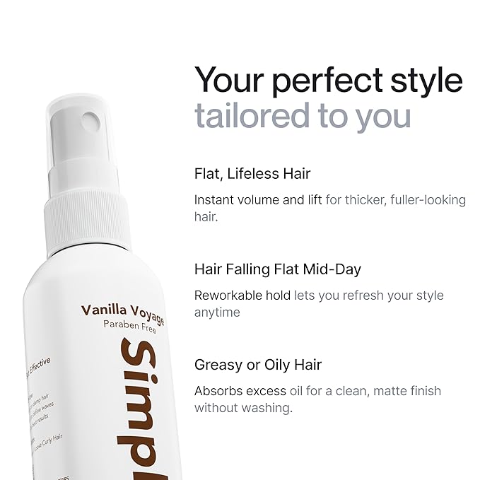 Himalayan Sea Salt Spray for Hair - All Natural, 5 Ingredient Texturizing and Volumizing Product - Tropical Scented - Beach Look To Add Volume & Texture - Unisex - 240ml...