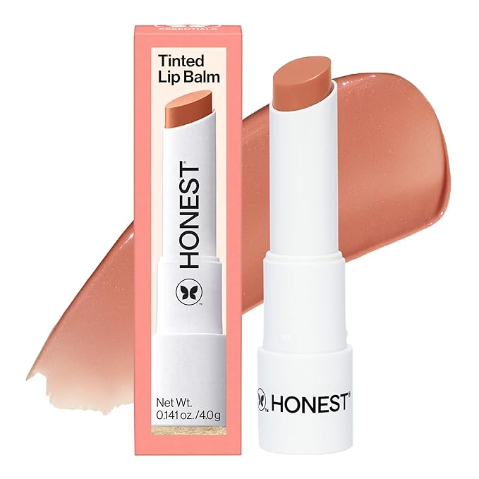 Honest Beauty Tinted Lip Balm | Antioxidant-rich Acai Extracts + Avocado Oil | EWG Certified, Vegan, Cruelty Free | Lychee Fruit