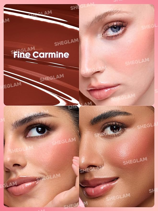 SHEGLAM Color Bloom Liquid Blush-Fine Carmine