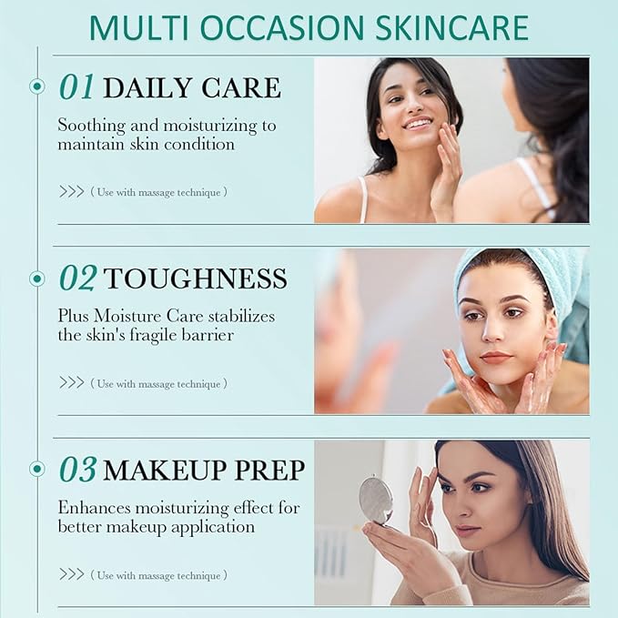 Hyaluronic-Acid Skincare Set, Skin Care Kit For Women, Skincare Gift Set, 6pcs Facial Kit For Women With Cleanser, Face Serum, Face Moisturizer, Eye Cream & Face Mask, Clean, Soft, And Plump
