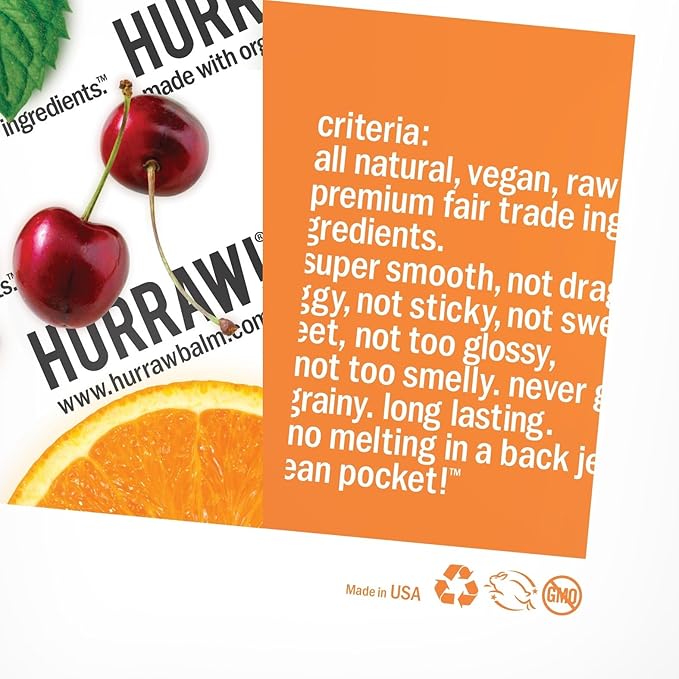 Hurraw! Root Beer Lip Balm, 2 Pack: Organic, Certified Vegan, Cruelty and Gluten Free. Non-GMO, 100% Natural Ingredients. Bee, Shea, Soy and Palm Free. Made in USA