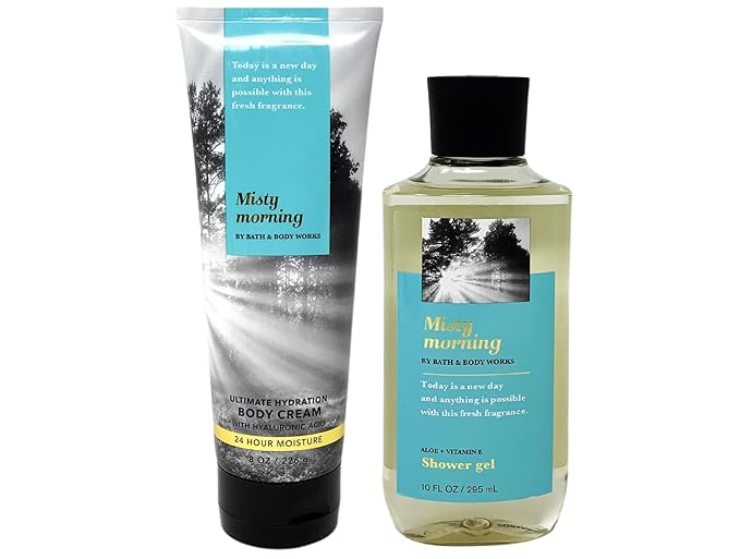 Misty Morning Duo Gift Set - Includes Ultimate Hydration Body Cream and Shower Gel - Full Size