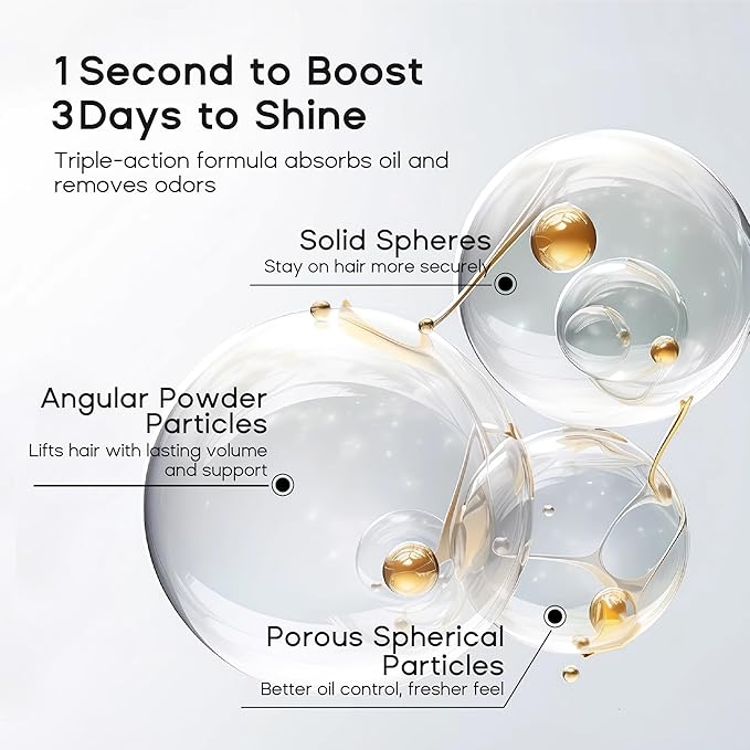 Dry Shampoo for Women, Dry Scalp Shampoo Spray for Dark Hair Leaves No White Residue, Absorb Oils, Volumizing & Refresh Hair for 72 Hours, 5.07 Fl Oz (Pack of 2)