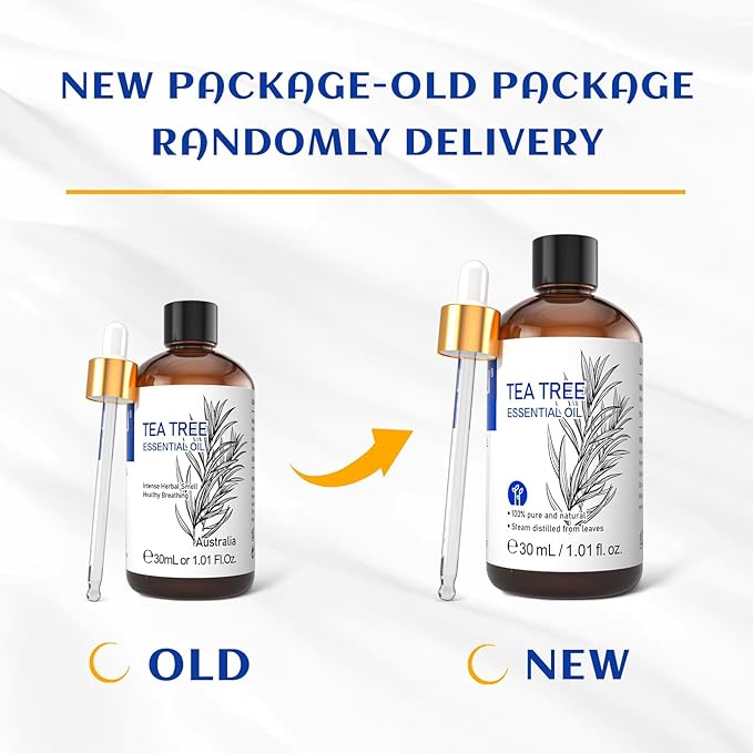 HIQILI 1 Fl Oz Tea Tree Oil, Nail Growth, Hair Restoration, Can be Added to Shampoo, Body wash, Foot Soak Use - 30ML
