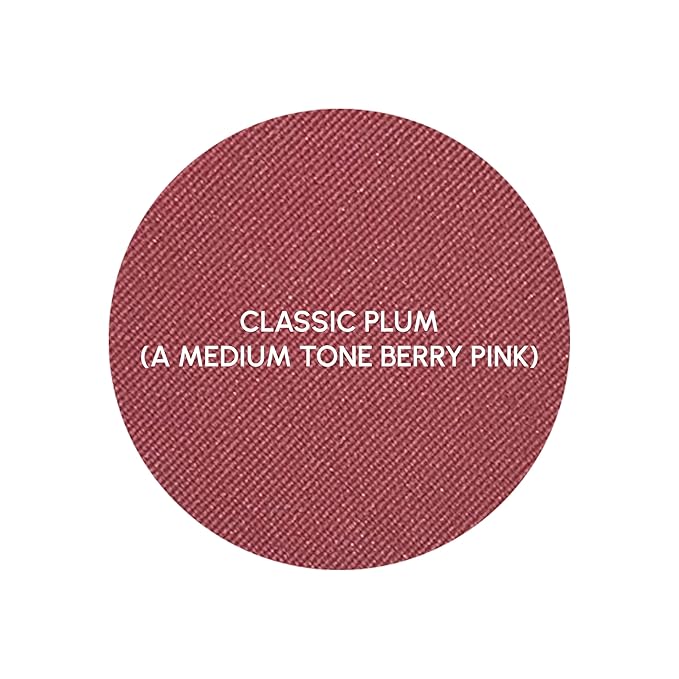 PRIMROSE POWDER BLUSH, Pressed Blush Face Makeup, Buildable Formula, Smooth Finish, Paraben Free, Made in the USA 0.11 oz. (Classic Plum)