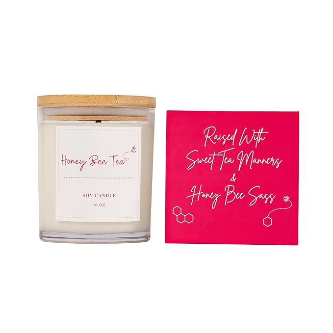 Honey Bee Tea™ Gift Set | Gifts for Women | 7 Piece Set | Hand Picked Beautifully Packaged | Luxury Spa Gift Featuring Naples Soap Company