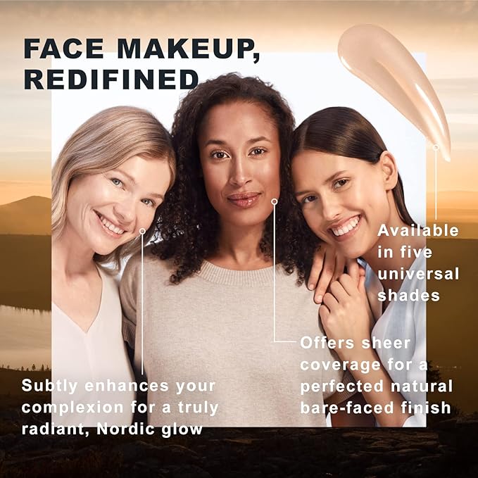 Lumene Invisible Illumination Instant Beauty Glow Serum - Sheer-Coverage Face Makeup + Brightening Serum - Infused with Nordic Algae and Vitamin E for Instant Radiance - Universal Light (30ml)