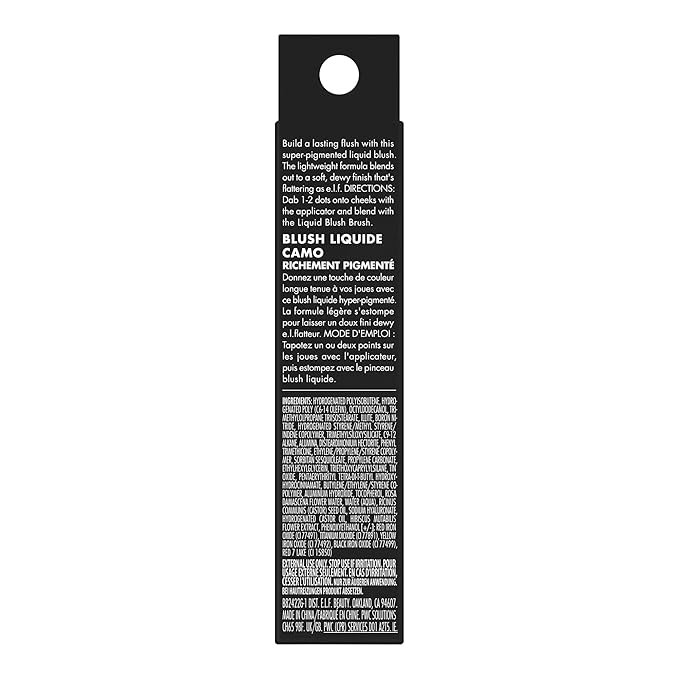 e.l.f. Camo Liquid Blush, Long-lasting Liquid Blush For High-pigment Color, Creates A Soft, Dewy Finish, Vegan & Cruelty-free, Bronze Bombshell
