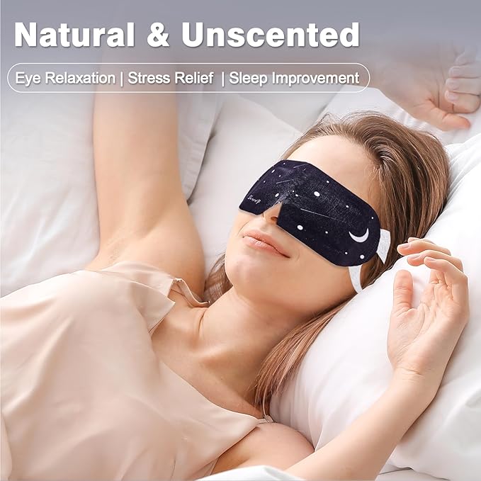 15PCS Steam Eye Mask, No Scent, Self-Heating Eye Mask, Eye SPA Mask, Relieve Eye Strain Fatique, Dark Circles, Puffiness(15pcs)
