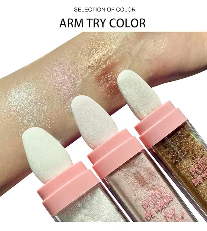 Green Glitter Powder for St Patricks Day, Face Glitters Holographic Sparkling Neon Outfit Party Decorations Festival Highlighter Makeup. (04# Green)
