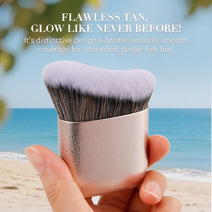 docolor Self Tanner Brush Body Makeup Brush for Flawless Face and Body Makeup, Sunless Tanner Blending Brush Body Brush for Self Tanner, Bronzer, Foundation, Vegan & Cruelty Free