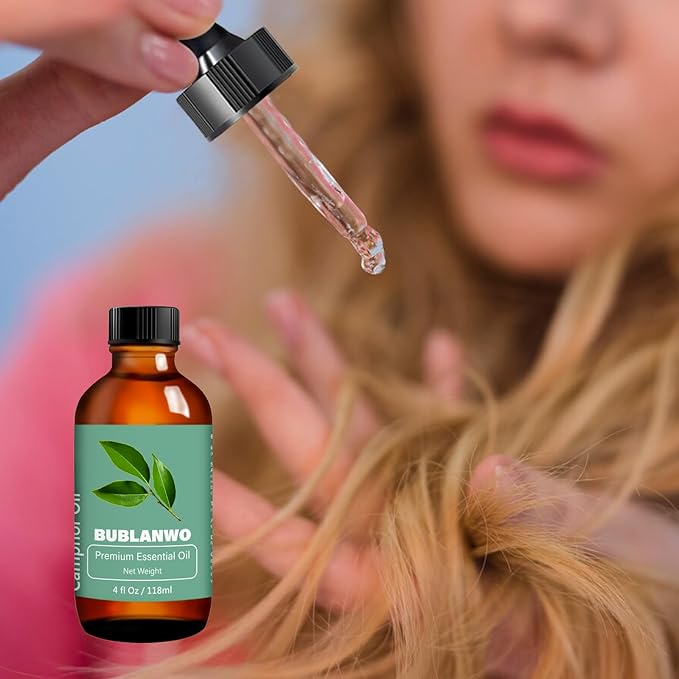 Organic Camphor Essential Oil for Damaged Hair Water Toner Spray for Face Skin Care Soaps Skin Hydration Bath Facial Mist Toner 118 ml