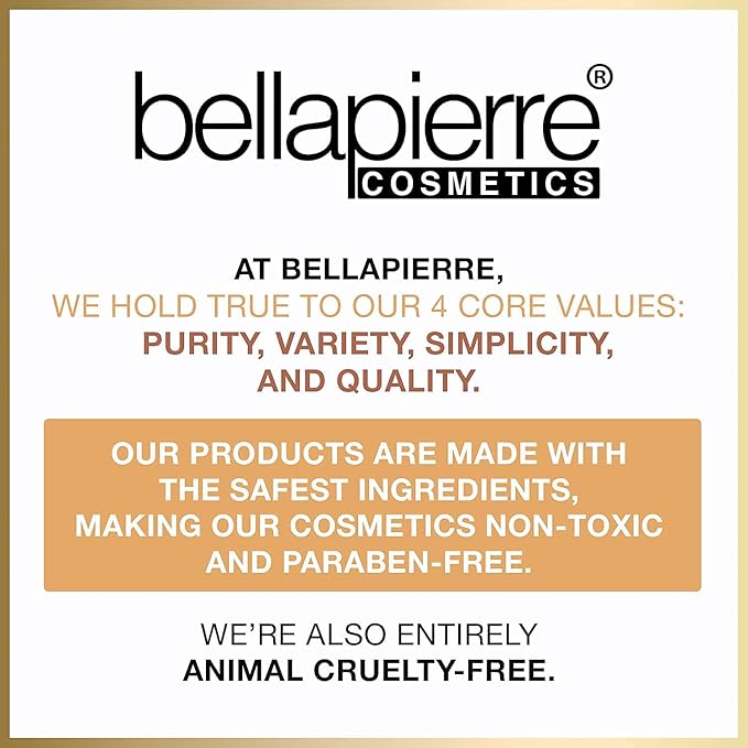 Bellapierre Nude Face & Eye Book Palette | 25 Eyeshadow Shades with Blush, Bronzer, & Highlighter | Non-Toxic & Paraben Free | Vegan & Cruelty-Free
