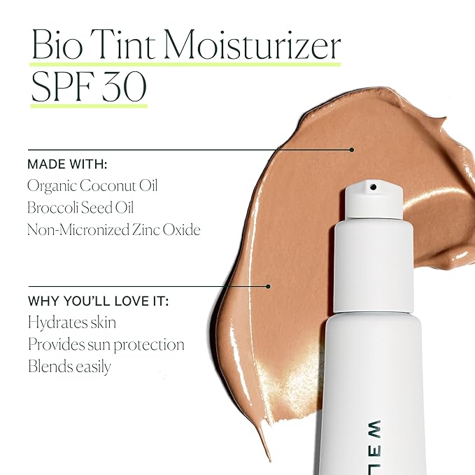 Well People Bio Tint SPF 30 Tinted Moisturizer, Skin-perfecting Moisturizer, Smoothes Imperfections & Moisturizes Skin, Vegan & Cruelty-free, 12W