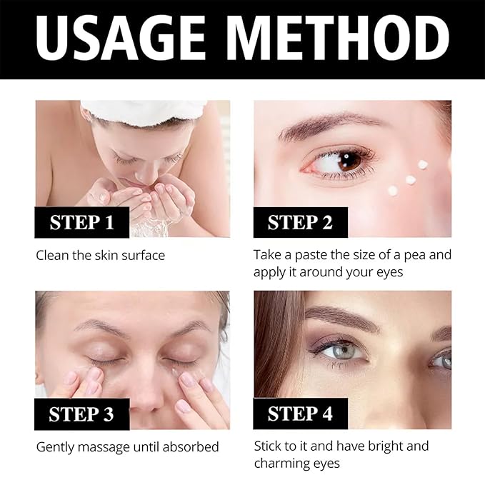 Temporary Eye Tightener Eye Cream For Puffiness And Bags Under Eyes,Instant Reduces Under-Eye Bags, Dark Circles&Puffiness, Instant Firm Eye Tightener Eye Bag Cream Anti Aging Fine Lines