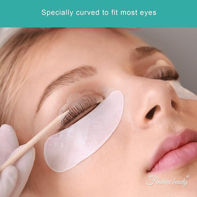 Fenshine 100 Pairs Eyelash Extension Eye Pads Lint Free Hydrogel Eye Patches Professional Under Eye Gel Pads for Lash Extensions Supplies (100 Pairs) …