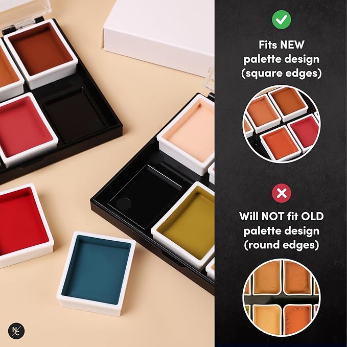 Alcohol Palette Refill Pans - FX Colors - Prime White