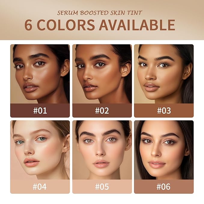 Beauty Balm Serum Boosted Skin Tint – Hydrating Tinted Moisturizer, Lightweight Solid Tinted Foundation Stick for Flawless, Sheer to Medium Coverage, Radiant & Dewy Finish, All-Day Wear (1#, 1)