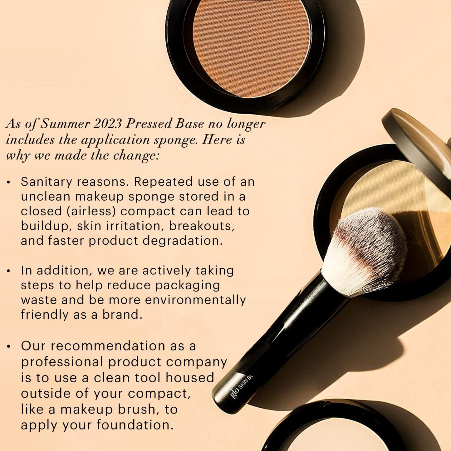 Glo Skin Beauty Pressed Base Powder Foundation Makeup (Natural Dark) - Flawless Coverage for a Radiant Natural, Second-Skin Finish