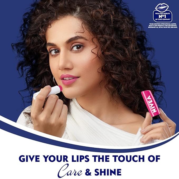 Nivea Fruity Shine Watermelon Lip Balm, 4.8gm