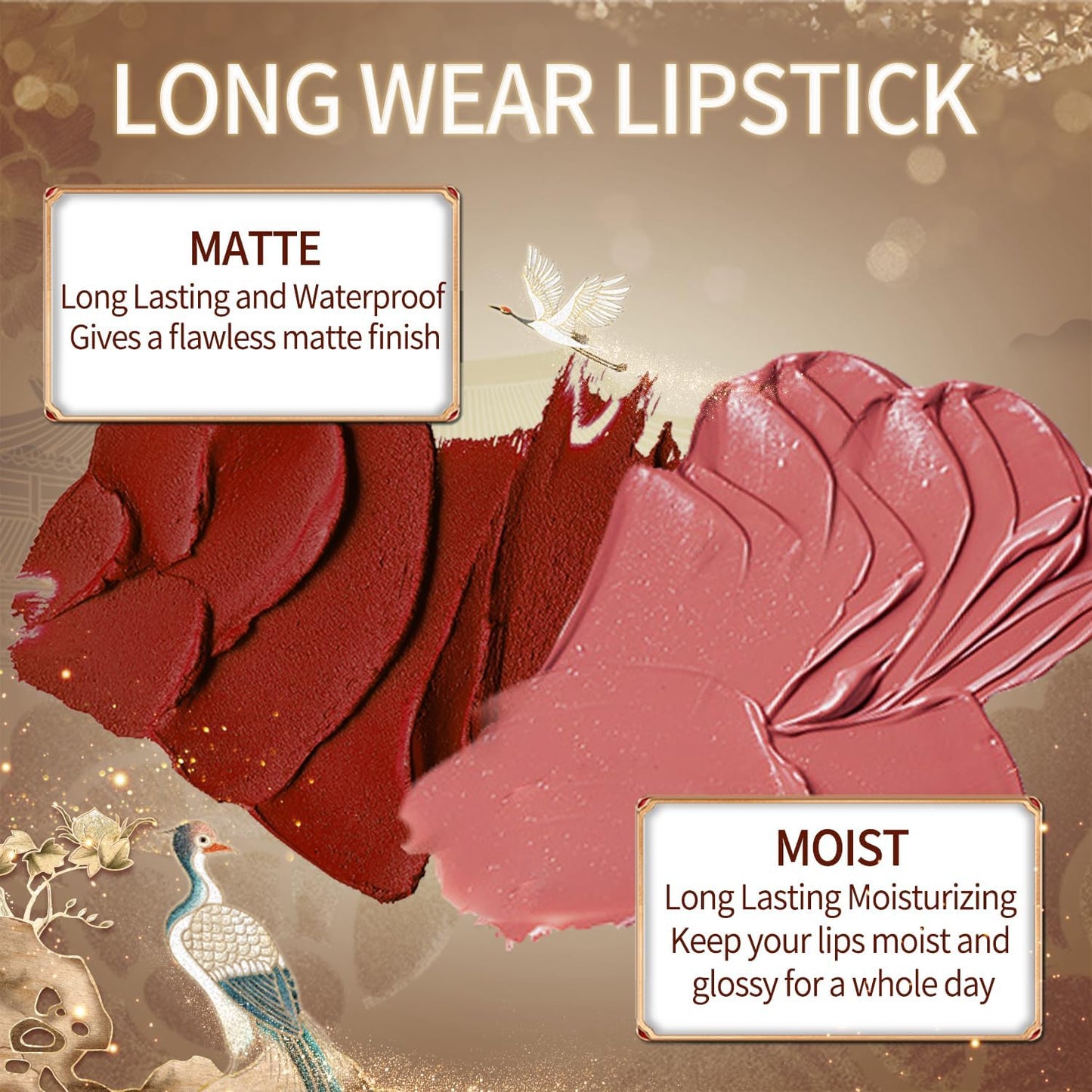 Catkin Semi-Matte Lipstick Hydrating High Impact Color Infused with Vitamin E and Avocado Oil Smooth Soft Texture Long Lasting Matte Finish 173