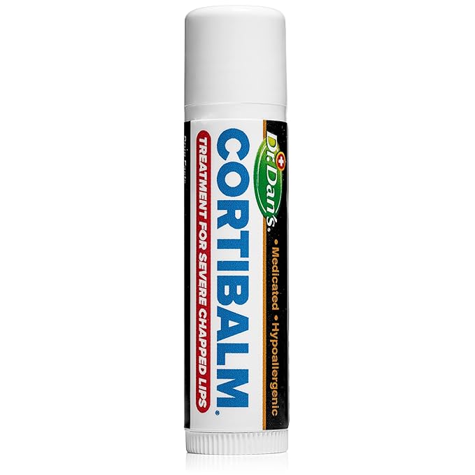 Dr. Dan's Cortibalm- 3 Pack- for Dry Cracked Lips - Healing Lip Balm for Severely Chapped Lips - Designed for Men, Women and Children