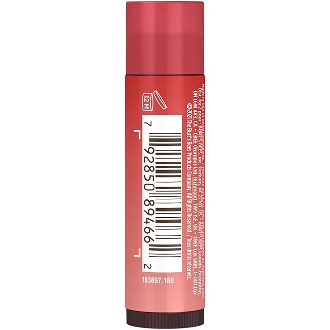 Burt's Bees Lip Tint Balm with Long Lasting 2 in 1 Duo Tinted Balm Formula, Color Infused with Deeply Hydrating Shea Butter for a Natural Looking Buildable Finish, Petal Rose (2-Pack)