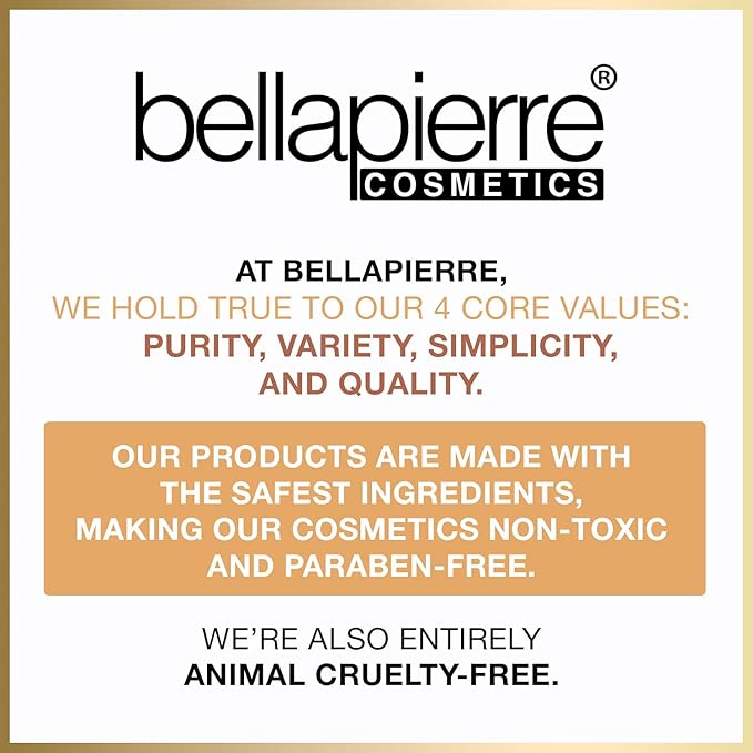 bellapierre Mineral Foundation SPF 15 - Loose Powder Foundation | Vegan & Cruelty Free Natural Makeup | Full Coverage Matte Finish | Hypoallergenic | Oil & Talc Free - 0.32 Oz - Latte