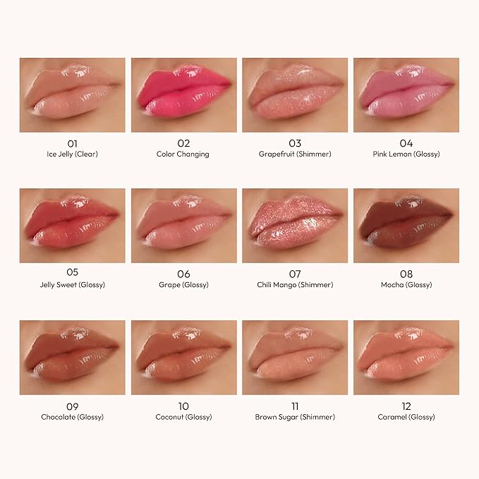 KISS NEW YORK Professional Melting Jelly Lip Balm, High Shine & Moisturizing Lip Stick, Long Lasting, Plumping Effect Look, Non-Sticky & Not Cakey, Easy Application & Natural Coverage (Brown Sugar)