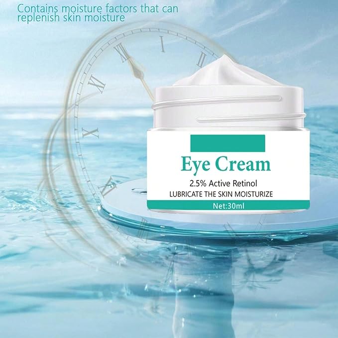Eye Cream with 2.5% Active Retinol Anti Puffiness Caffeine Under Eye Cream Collagen Deep Moisturizing Anti Wrinkle Reduce Fine Lines Improve Dark Circles Anti Aging