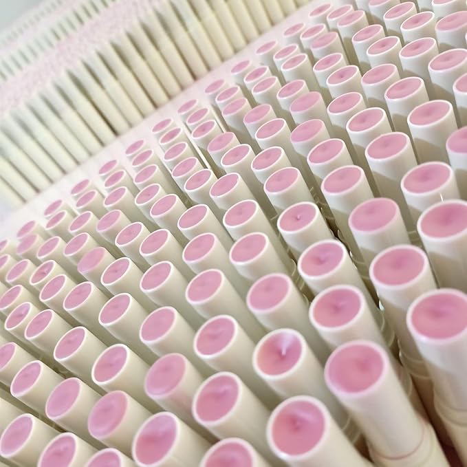 2PCS Handmade Plant lip balm Pink Lips Serum Brighten Dark Lips Bleaching Essence Lip Balm Repair Fine Lines Brighten Moisture Exfoliator Lip Care (Pink)