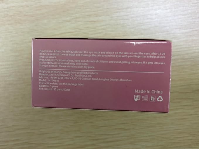 Vemofoper Under Eye Patches - 30 Pairs Collagen Under Eye Masks Anti-Aging Eye Mask for Face to Soothe Puffiness, Eye Bags and Wrinkles