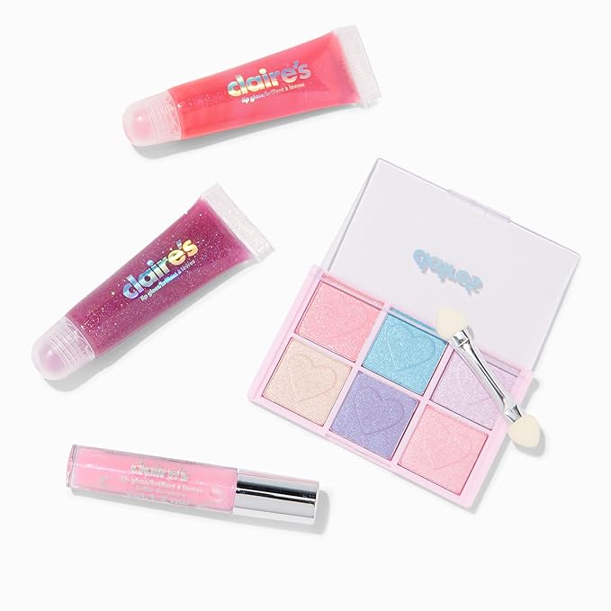 Claire's Y2K Unicorn Pink Bling Makeup Set for Girls- Hot Pink