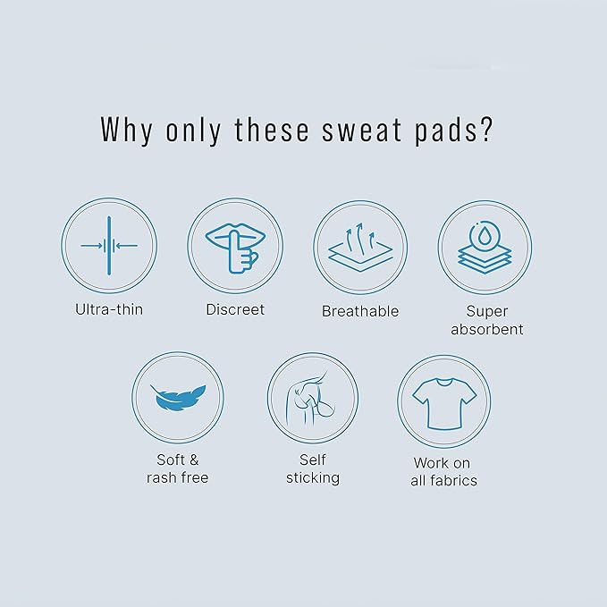 Sirona Disposable Underarm Sweat Pad - 24 Pad, Antiperspirant Absorbent Odour Blocker Pads Armpit Dress Shields | Anti Sweat Arm Pits Pads For Women And Men